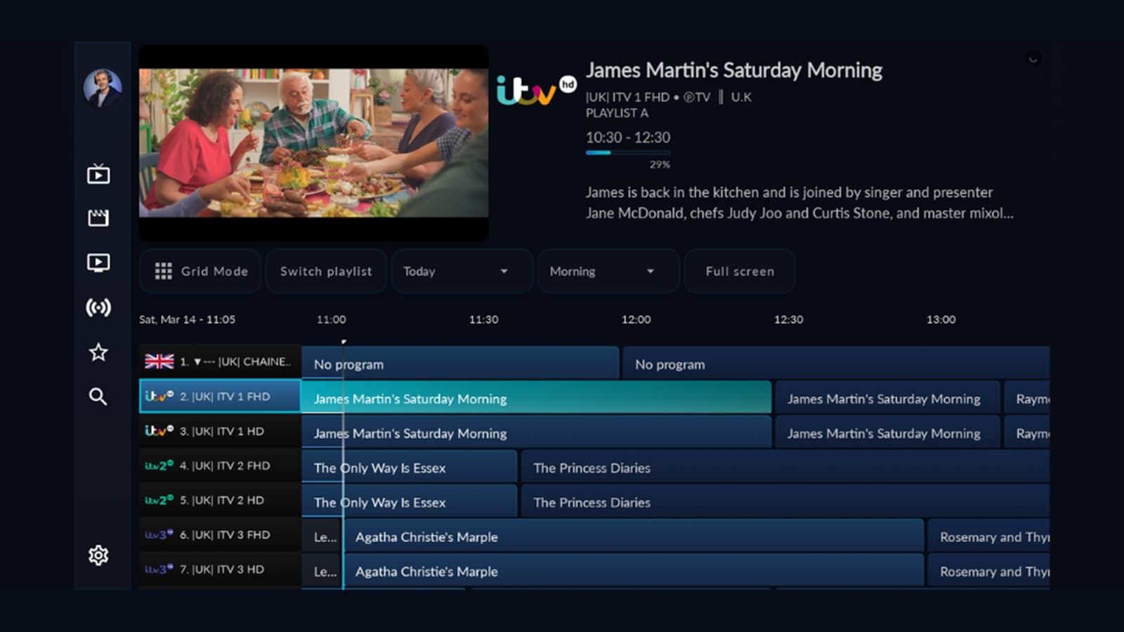 Wave IPTV screenshot